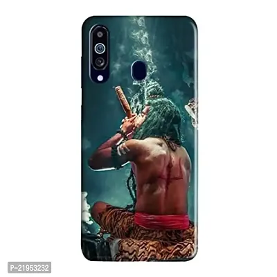 Dugvio? Polycarbonate Printed Hard Back Case Cover for Samsung Galaxy M40 / Samsung M40 / SM-M405G/DS (Shiva with chillam)-thumb0