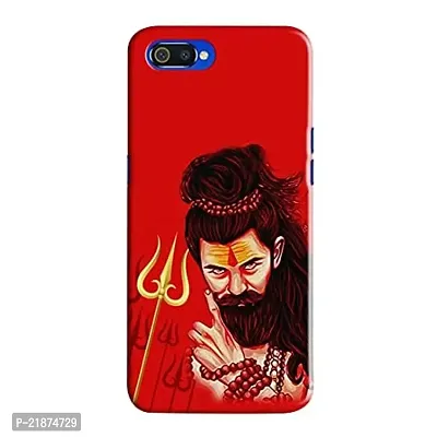 Dugvio Printed Colorful Lord Shiva, Angry Shiva, Bhola, Shiva Designer Back Case Cover for Oppo Realme C1 / Realme C1 (Multicolor)