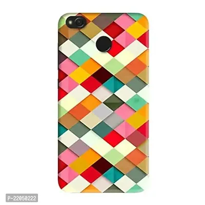 Dugvio? Printed Designer Matt Finish Hard Back Case Cover for Xiaomi Redmi 4 (Traingle Multicolor)-thumb0