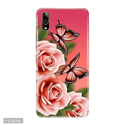 Dugvio? Polycarbonate Printed Hard Back Case Cover for Vivo V11 Pro (Flowers with Butterfly)-thumb0