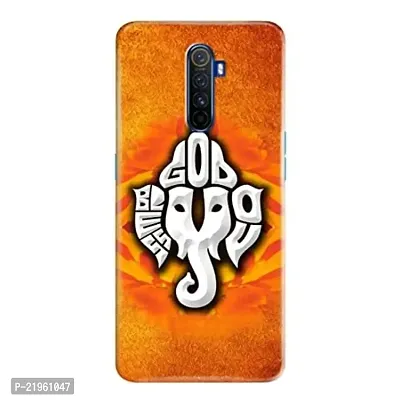 Dugvio? Poly Carbonate Back Cover Case for Realme X2 Pro/Oppo Reno Ace - Lord Ganesha, Ganpati Bappa