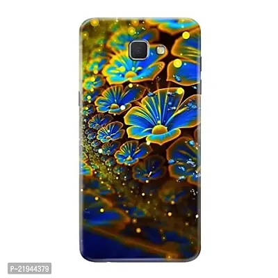 Dugvio? Polycarbonate Printed Hard Back Case Cover for Samsung Galaxy J7 Prime/Samsung Galaxy On7 Prime / G610F (Floral Art, Purple Floral)