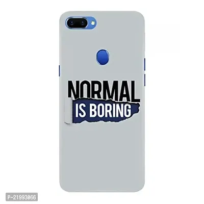 Dugvio? Printed Designer Back Cover Case for Oppo A5S - Normal is Boring Motivation Quotes