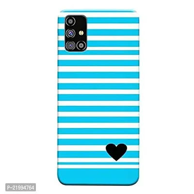 Dugvio? Printed Designer Hard Back Case Cover for Samsung Galaxy M31S / Samsung M31S (Light Blue Pattern)