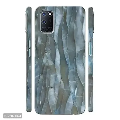 Dugvio? Printed Designer Hard Back Case Cover for Oppo A52 (Grey Marble Effect)