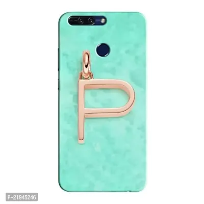 Dugvio? Polycarbonate Printed Hard Back Case Cover for Huawei Honor 8 Pro (P Name Alphabet)-thumb0