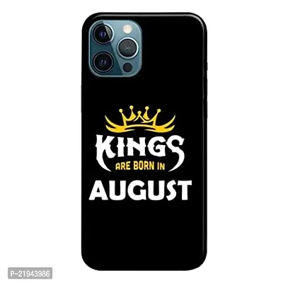 Dugvio? Polycarbonate Printed Hard Back Case Cover for iPhone 12 Pro Max (Kings are Born in August)