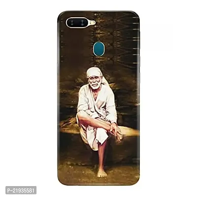 Dugvio? Polycarbonate Printed Hard Back Case Cover for Oppo A7 / Oppo A12 / Oppo A5S (Lord sai Baba Jai Sai Ram)-thumb0