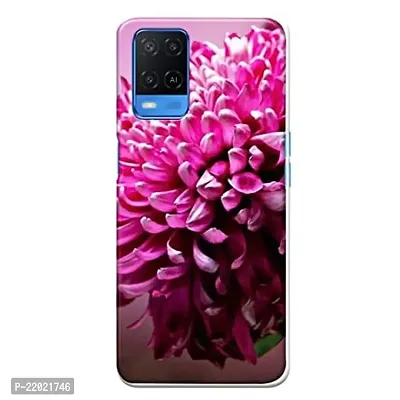 Dugvio? Printed Designer Hard Back Case Cover for Oppo A54 / CPH2239 / Oppo A54 (5G) (Pink Flower Art)-thumb0