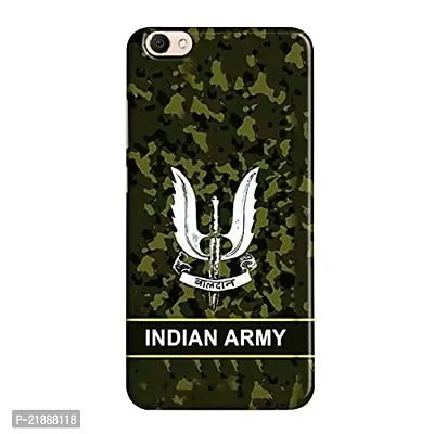 Dugvio Polycarbonate Printed Colorful Indian Army, Army Designer Hard Back Case Cover for Vivo Y71 (Multicolor)