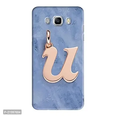Dugvio? Printed Designer Hard Back Case Cover for Samsung Galaxy J7 (2016) / Samsung J7 Duos (2016) / J710F (U Name Alphabet)-thumb0