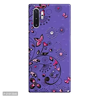 Dugvio? Polycarbonate Printed Hard Back Case Cover for Samsung Galaxy Note 10 Plus/Samsung Note 10 Pro (Butterfly in Night)-thumb0
