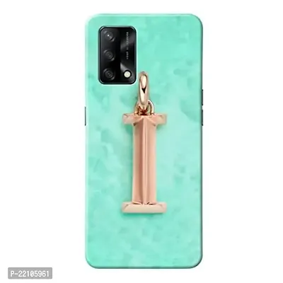 Dugvio? Printed Hard Back Cover Case for Oppo A74 (5G) - I Name Alphabet-thumb0