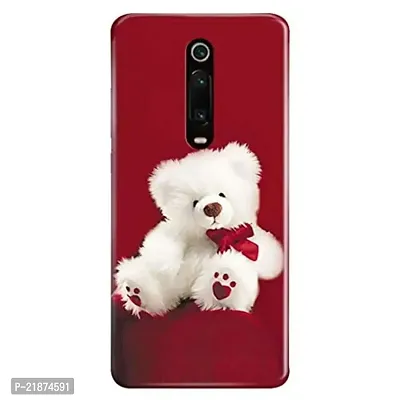 Dugvio Printed Colorful White Cartoon Bear Designer Back Case Cover for Xiaomi Redmi K20 / Redmi K20 (Multicolor)