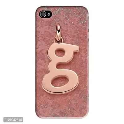 Dugvio? Polycarbonate Printed Hard Back Case Cover for iPhone 5 / iPhone 5S (G Name Alphabet)