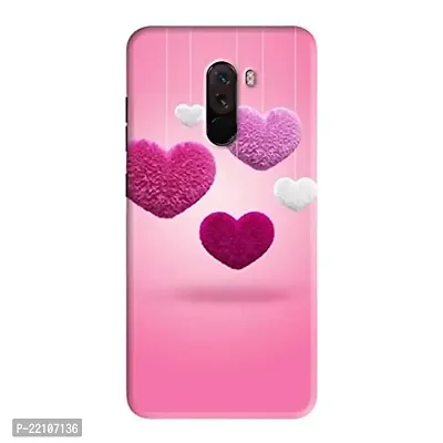 Dugvio Pink Dil Love Designer Hard Back Case Cover for Xiaomi Redmi Poco F1 / Redmi Poco F1 (Multicolor)-thumb0