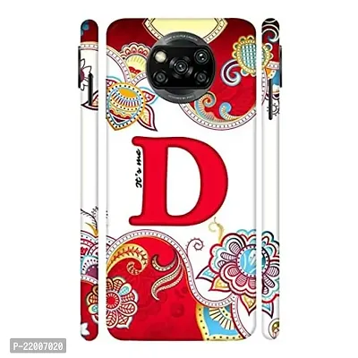 Dugvio? Printed Designer Hard Back Case Cover for Xiaomi Redmi Poco X3 (Its Me D Alphabet)