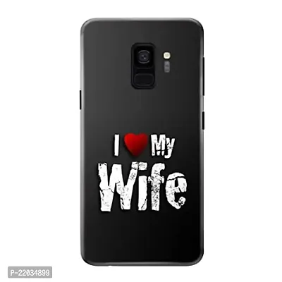 Dugvio? Printed Designer Matt Finish Hard Back Case Cover for Samsung Galaxy S9 / Samsung S9 / G960F (I Love My Wife)