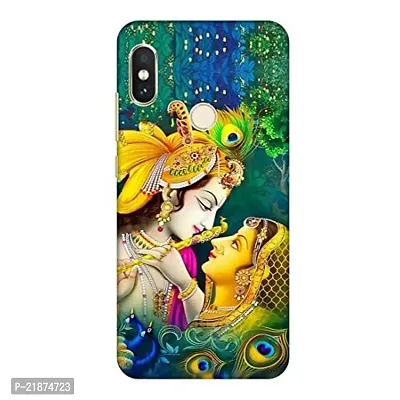 Dugvio Printed Colorful Lord Radhe Krishna Designer Back Case Cover for Xiaomi Redmi Note 6 Pro/Redmi Note 6 Pro (Multicolor)