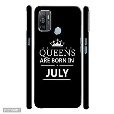 Dugvio? Printed Designer Back Cover Case for Oppo A53 / Oppo A33 - Queens are Born in July-thumb0