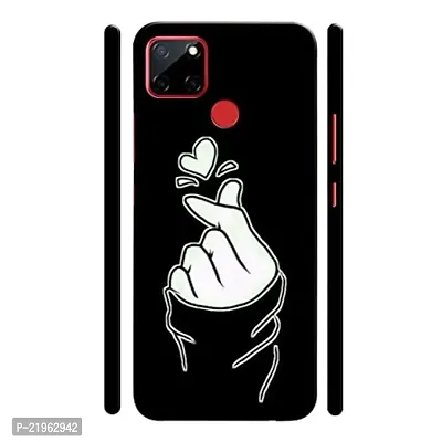 Dugvio? Poly Carbonate Back Cover Case for Realme C12 / C15 / Reame Narzo 20 - Cute Girls Heart