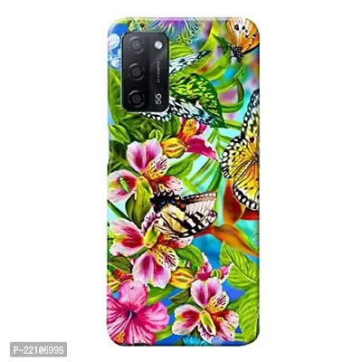 Dugvio? Printed Hard Back Cover Case for Oppo A53S (5G) / Oppo A16 (5G) / Oppo A55 (5G) - Butterfly Painting