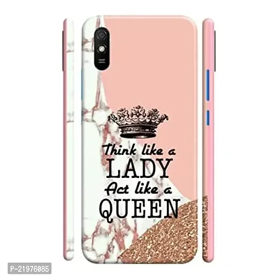 Dugvio? Printed Designer Hard Back Case Cover for Xiaomi Redmi 9i (Think Like a Lady Quotes)