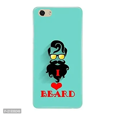 Dugvio? Polycarbonate Printed Hard Back Case Cover for Oppo F3 Plus (I Love Beard)