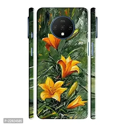 Dugvio? Printed Designer Hard Back Case Cover for OnePlus 7T (Water Flower)
