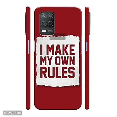 Dugvio? Printed Designer Matt Finish Hard Back Cover Case for Realme 8 (5G) / Realme 8S (5G) - I Make My Own Rules