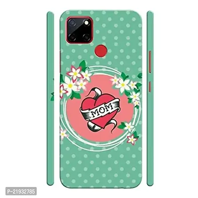 Dugvio? Polycarbonate Printed Hard Back Case Cover for Realme C12 / C15 / Reame Narzo 20 (I Love You mom)-thumb0