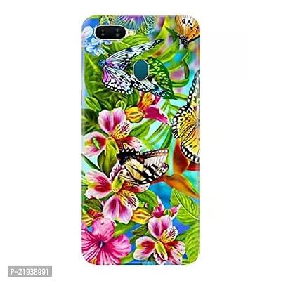 Dugvio? Polycarbonate Printed Hard Back Case Cover for Oppo F9 (Butterfly Painting)-thumb0