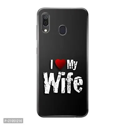 Dugvio? Polycarbonate Printed Hard Back Case Cover for Samsung Galaxy M20 / Samsung M20 / SM-M205F/DS (I Love My Wife)