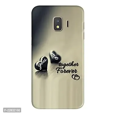 Dugvio? Printed Designer Matt Finish Hard Back Case Cover for Samsung Galaxy J2 Pro (2018) / Samsung J2 (2018) / J250F/DS (Together Forever Love)-thumb0