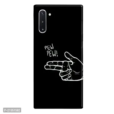 Dugvio? Polycarbonate Printed Hard Back Case Cover for Samsung Galaxy Note 10 / Samsung Note 10 (Pew Pew)-thumb0