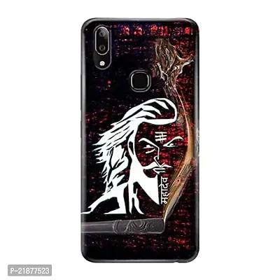 Dugvio? Polycarbonate Printed Colorful Lord Maha Dev, Shiv Shankar, Mahakal, Bhola Designer Hard Back Case Cover for Vivo Y91 (Multicolor)