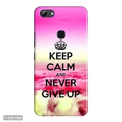 Dugvio? Printed Designer Hard Back Case Cover for Vivo Y81 (Keep Calm and Never give up)