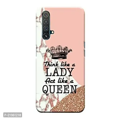 Dugvio? Poly Carbonate Back Cover Case for Realme X3 / Realme X3 Super Zoom - Think Like a Lady Quotes