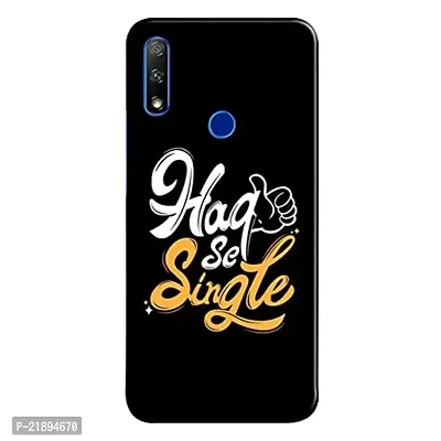 Dugvio Polycarbonate Printed Colorful Haq se singal, Funny Quotes Designer Hard Back Case Cover for Huawei Honor 9X / Honor 9X (Multicolor)