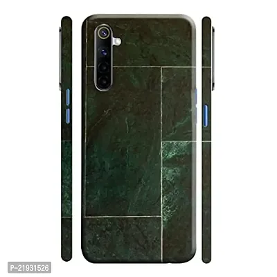 Dugvio? Polycarbonate Printed Hard Back Case Cover for Realme 6 / Realme 6i (Green Marble)