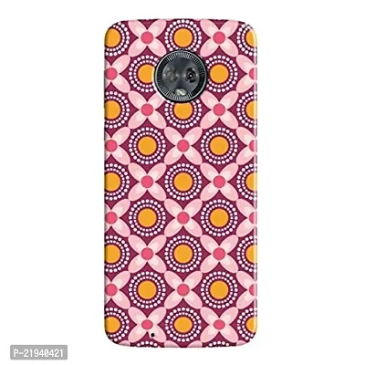 Dugvio? Polycarbonate Printed Hard Back Case Cover for Motorola Moto G6 (Rangoli Drawing)