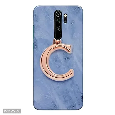 Dugvio? Polycarbonate Printed Hard Back Case Cover for Xiaomi Redmi Note 8 Pro (C Name Alphabet)