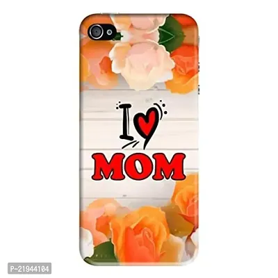 Dugvio? Polycarbonate Printed Hard Back Case Cover for iPhone 5 / iPhone 5S (I Love mom Best mom)
