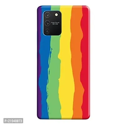 Dugvio? Polycarbonate Printed Hard Back Case Cover for Samsung Galaxy S10 Lite/Samsung S10 Lite (Rainbow)