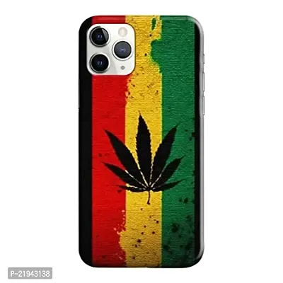 Dugvio? Polycarbonate Printed Hard Back Case Cover for iPhone 11 Pro (Weed Colorful)