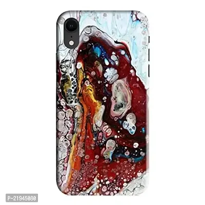 Dugvio? Polycarbonate Printed Hard Back Case Cover for iPhone XR (White Marble)