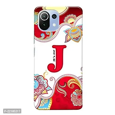 Dugvio? Printed Hard Back Cover Case for Xiaomi Mi 11 Lite/Xiaomi Mi 11 Lite 5G / Xiaomi 11 Lite NE 5G - Its Me J Alphabet
