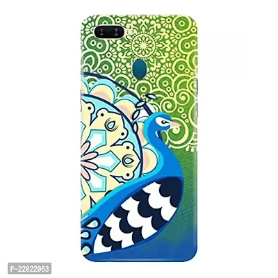 Dugvio? Printed Designer Hard Back Case Cover for Oppo F9 (Peacock Feather)