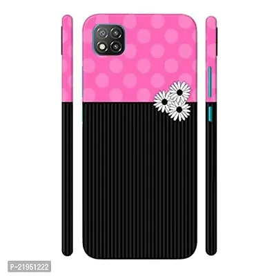 Dugvio? Polycarbonate Printed Hard Back Case Cover for Xiaomi Redmi Poco C3 (Floral Pattern Art)-thumb0