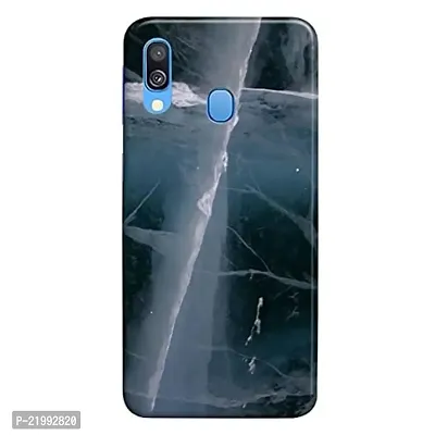 Dugvio? Printed Designer Hard Back Case Cover for Samsung Galaxy A40 / Samsung A40 (Black Marble Effect)